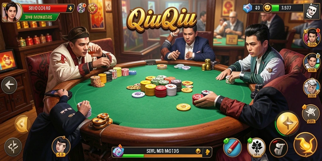 Gameplay seru QiuQiu dalam 8II dengan teman-teman.