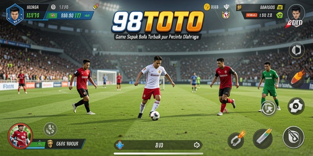 Tampilan dinamis dari pertandingan sepak bola di 98TOTO.