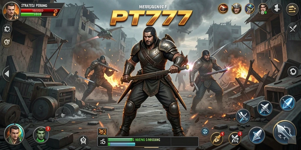 Gameplay PT777 yang menegangkan dengan strategi pertempuran mendalam.