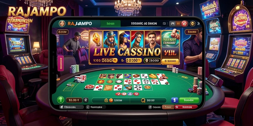 Tampilan gameplay Live Casino yang mendebarkan dan interaktif.