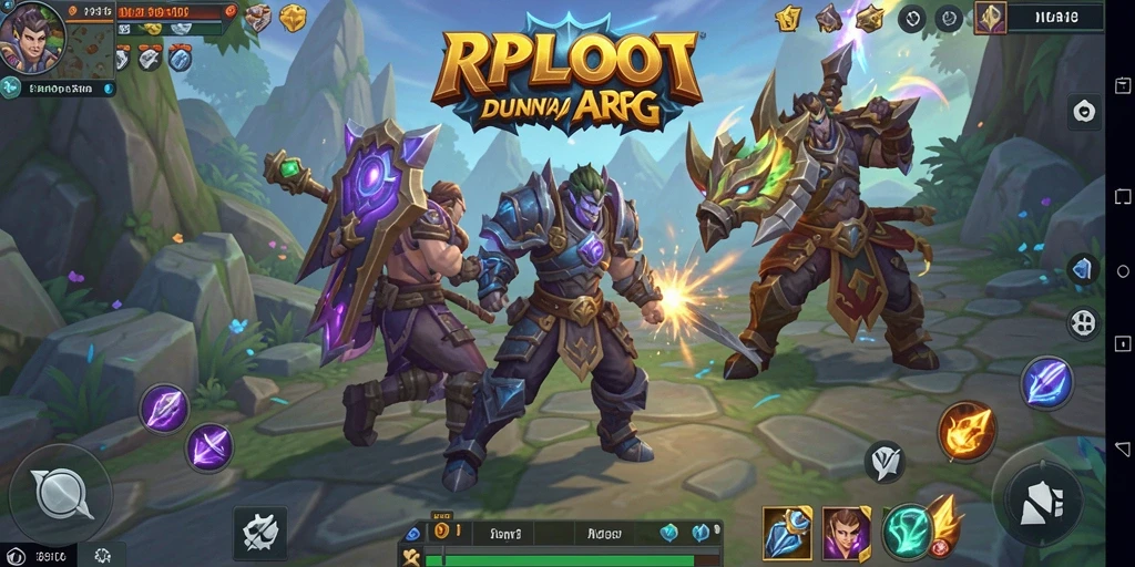 Tampilan gameplay menarik dalam RPLOOT dengan pertempuran seru dan eksplorasi dunia.