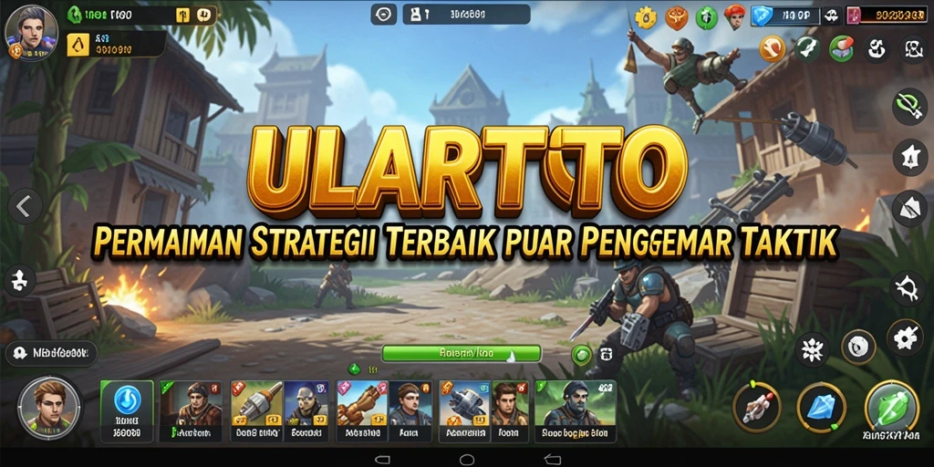 Tangkapan layar ULARTOTO menampilkan gameplay strategi yang mendebarkan.